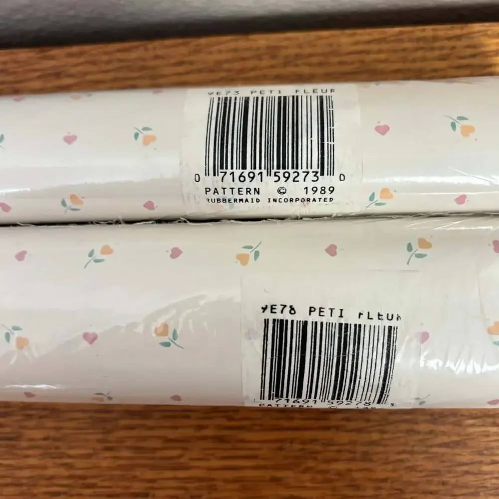 NWT Con-Tact Peti Fleur Self-Adhesive Plastic Covering Rolls Lot of 2 - New